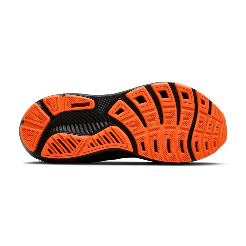 Brooks Women’s Ghost 17 Neutral Running Shoe - Black/Orange - 9.5 Medium