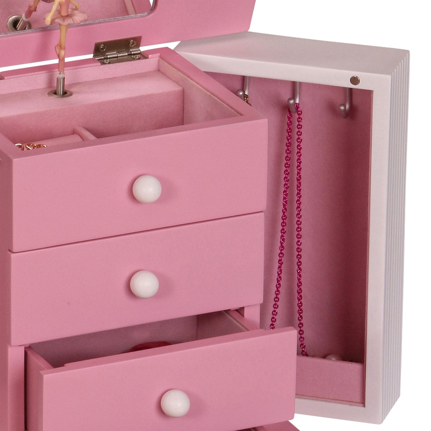 Mele and Co Elise Girls Wooden Musical Ballerina Jewelry Box