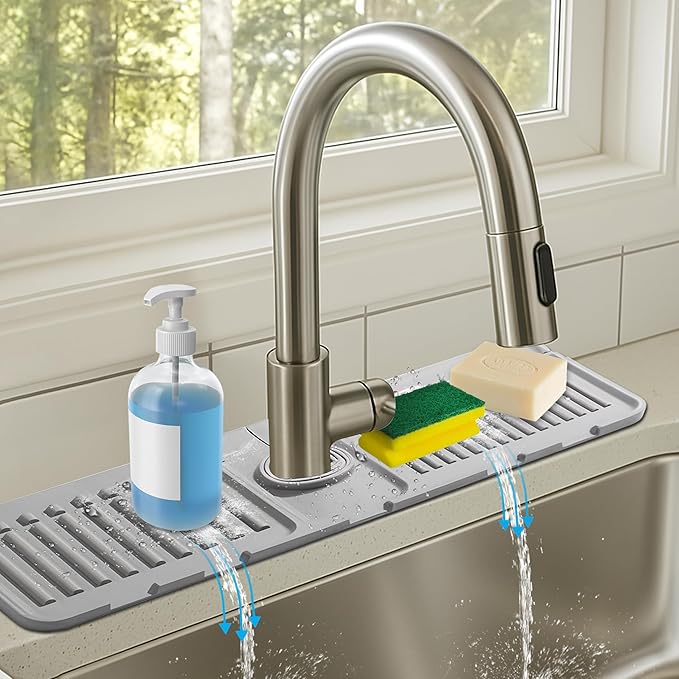 Silicone Faucet Mat 2 Pack