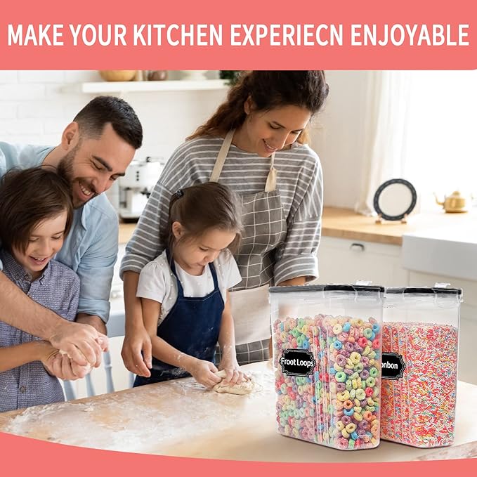 PRAKI Large Dry Food Storage Containers