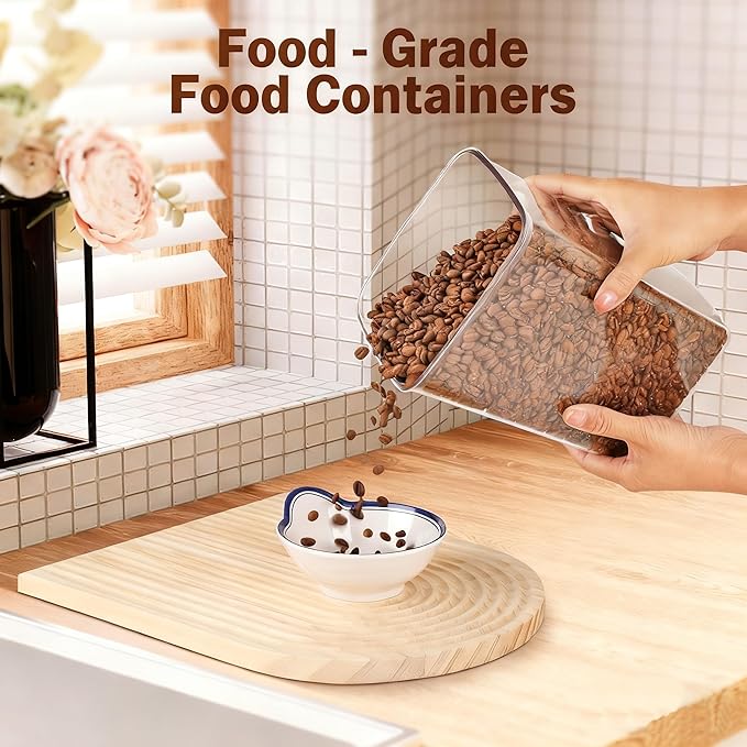 4 Pcs Large Pop Airtight Food Storage Containers Set