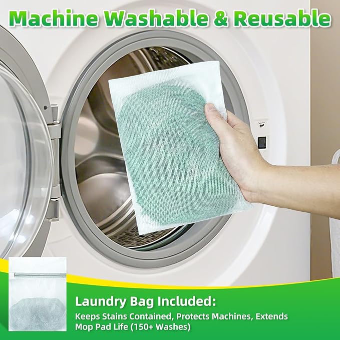 Reusable Microfiber Mop Pads Compatible