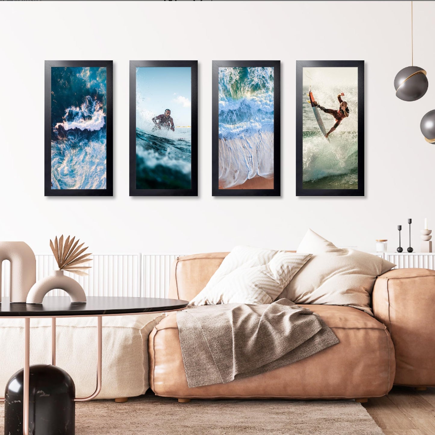 KTKDE 16x24 Picture Frame Wooden Black,Poster Frames with Polished Plexiglass, Wall Hanging Large Studio Gallery Photo Frames Decorating for Minimalist Style Suitable,Any style Best gift