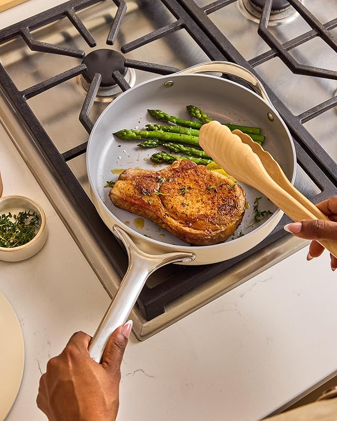 Caraway 12in Fry Pan + 10in (3qt) Saute Pan Duo Perracotta