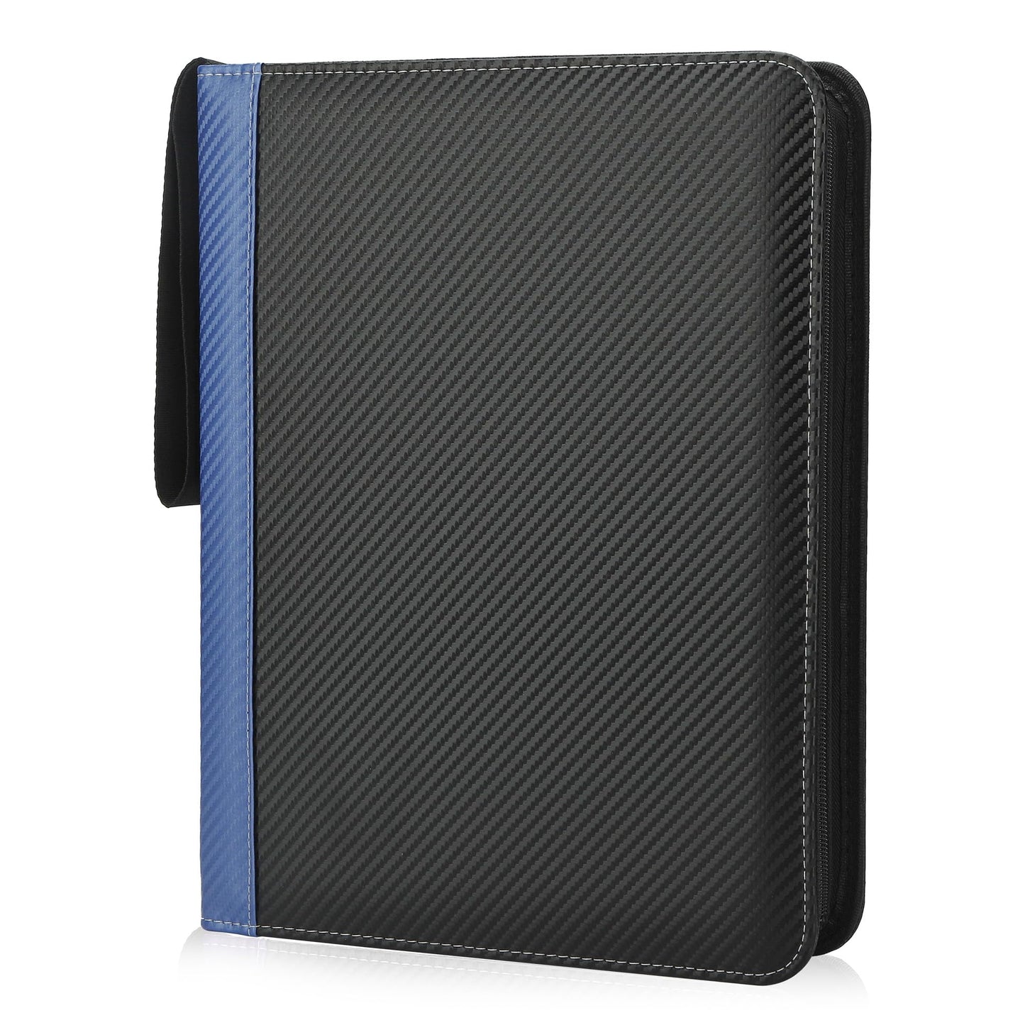 TCGUARD 9 Pockets Trading Card Binder with Sleeves Card Organizer, 900 Double Sided Pocket PU Card Collection Binder, Baseball Binder,for Sports Card, MTG, TCG Yugioh Card (Blue)