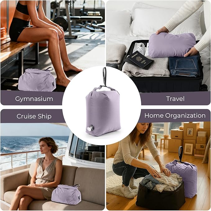 Travel Laundry Bag, Vacuum Compression Dirty Clothes Travel Bag Waterproof Wet