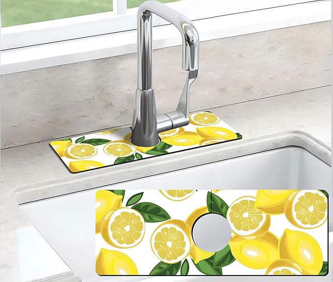 Kitchen Sink Splash Guard Faucet Mat Super Absorbent Fast Drying Mat Sink