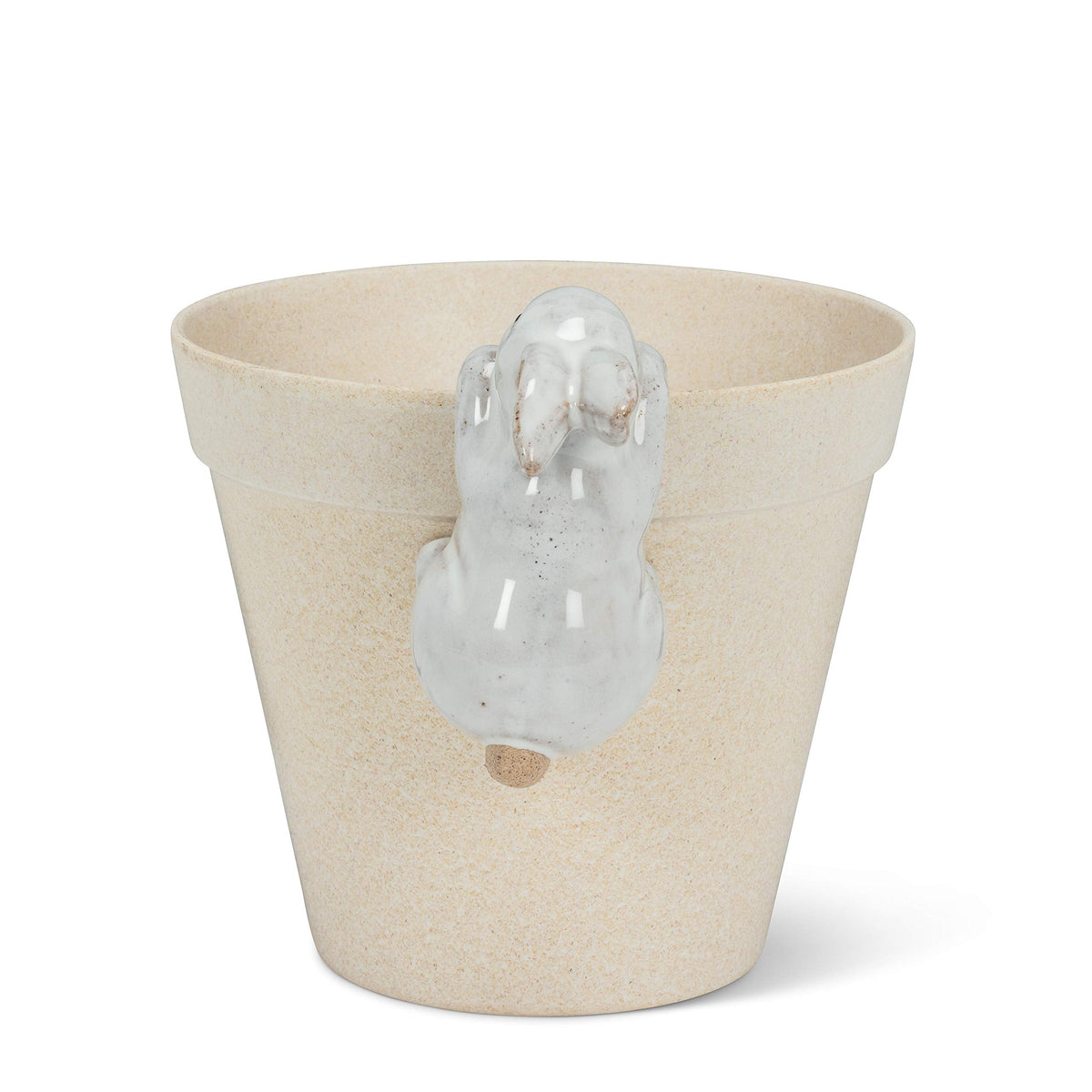 Abbott Collection Climbing Bunny Pot Hanger - Ceramic (3.5" L)