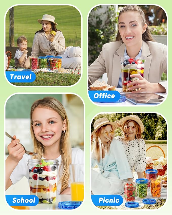 12 Pack-34oz Freezer Storage Containers, Plastic Food Storage Containers
