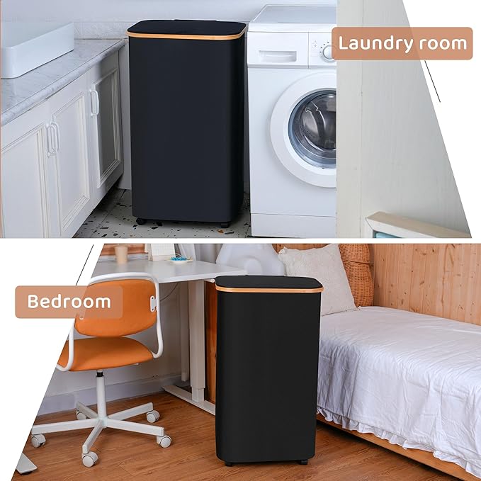 Laundry Basket with Wheels, 100L Hampers