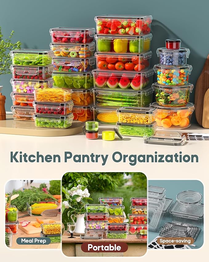 70 PCS Food Storage Containers