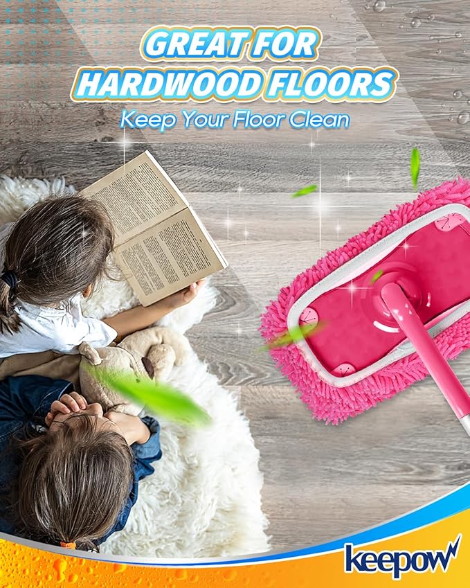 Keepow 8 Pack Reusable Mop Pads Compatible
