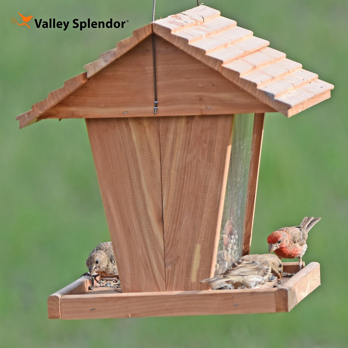 Large Ranch Cedar Bird Feeder - Made in USA