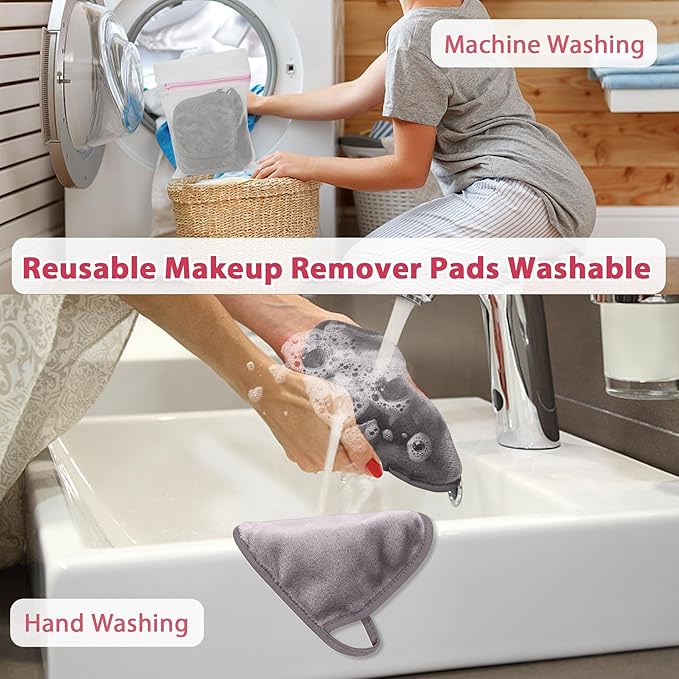 Makeup Remover Cloth, Makeup Remover Pads Microfiber Face Washcloth