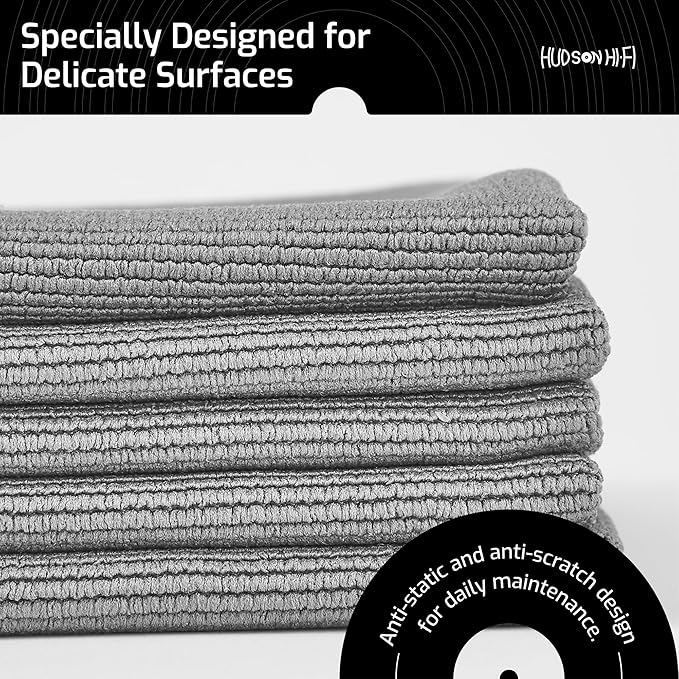 Hudson Hi-Fi Anti Static Microfiber Record Cleaning Cloth