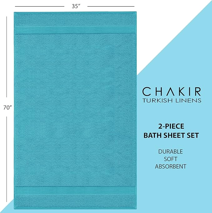 Chakir Turkish Linens, 100% Cotton Premium Quality Turkish Bath Sheets