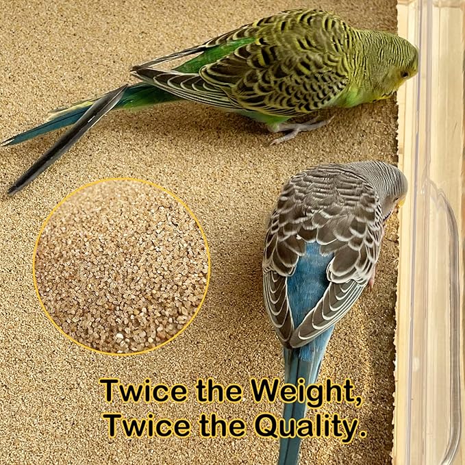 S&X Gravel Paper for Bird Cage 12-Pack 16” x 10” Gravel Liner Paper Sand Sheets Bird Cage Liners