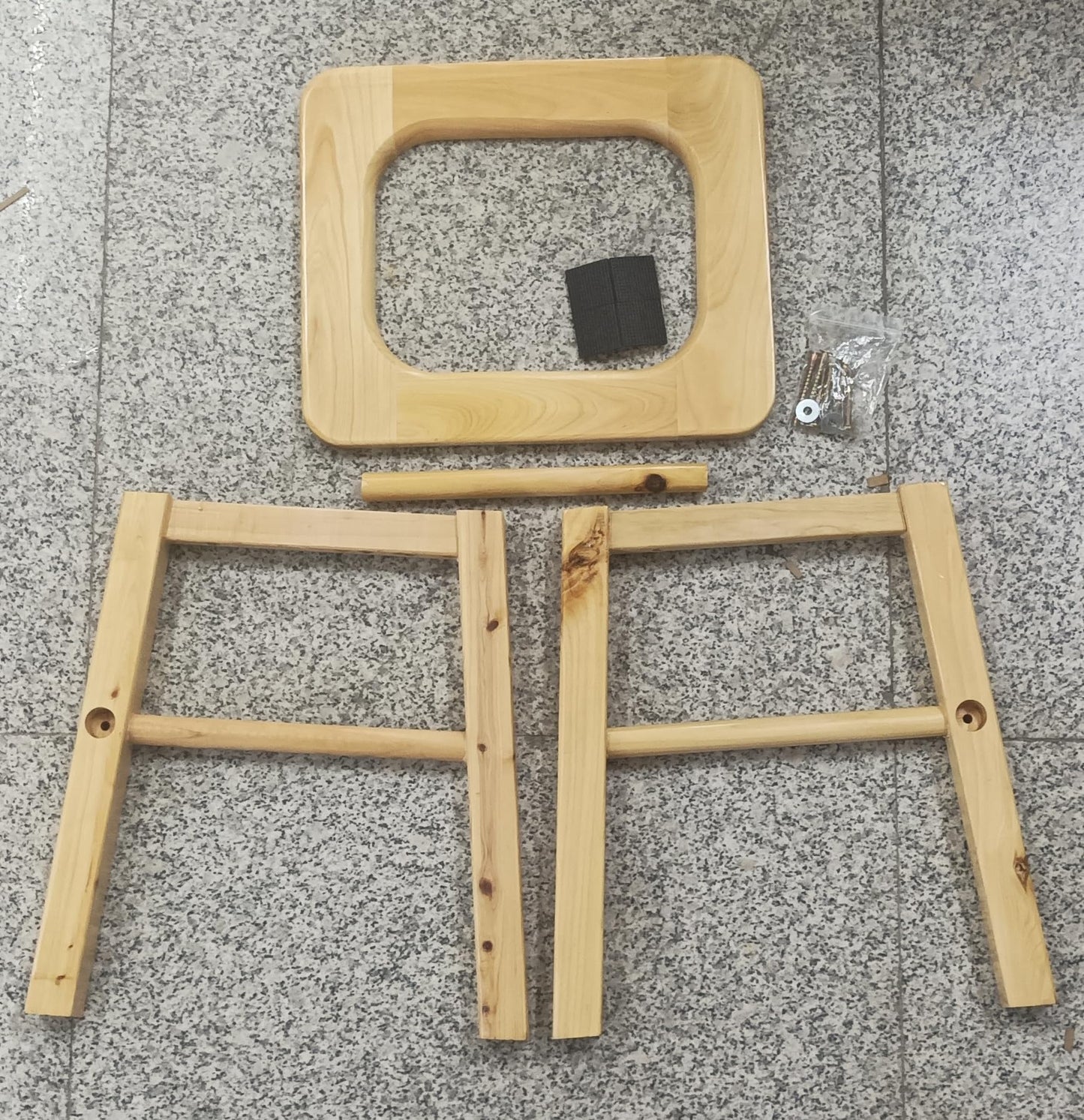 MOGUOBIN Wooden Steam Seat with Four Legs,Yoni Steam Chair,Yoni Steam Pot,Three-Dimensional Toilet,Heavy Bathroom Anti-Skid Shower Stool,Steaming Chair V Steam at Home Attachment 15.7" H (No Steamer)