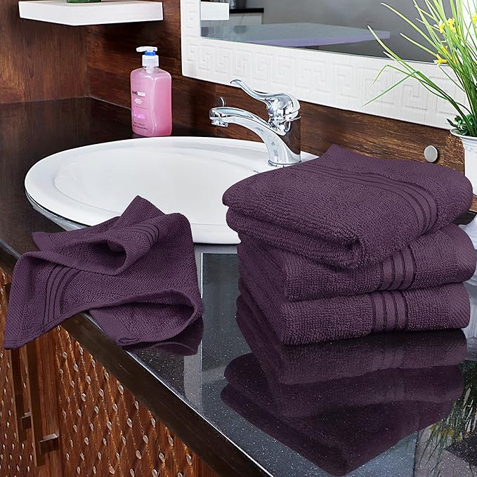 Utopia Towels Wash Cloths Set, 12 by 12 Inches, 100% Cotton Ring Spun, Highly