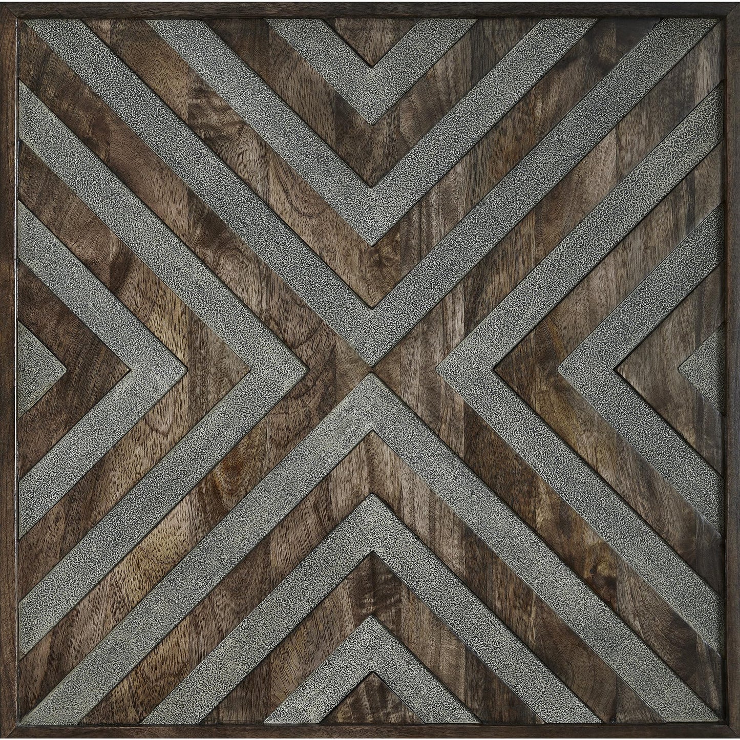 Signature Design by Ashley Dreggan Casual End Table with Diamond Pattern, Dark Brown