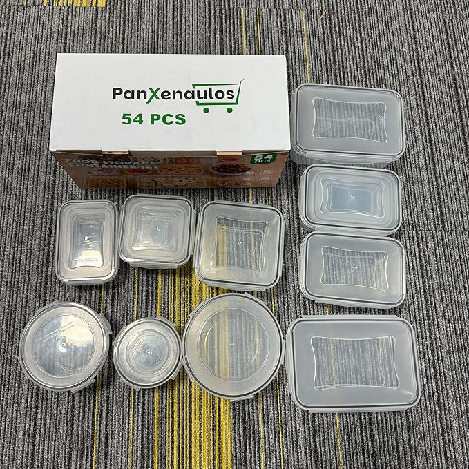 54 Pcs Food Storage Containers