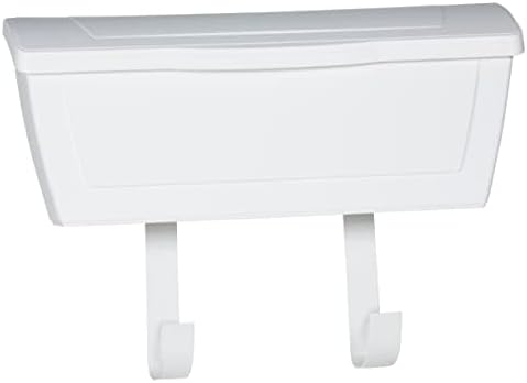 Small Plastic Mailbox for Outside Porch, Easy to Install Wall Mount, Lightweight, Heavy Duty, Rustproof, Maintenance-Free Horizontal Mail Box for House - Made in Canada - 15.5” x 4” x 6.25” (White)