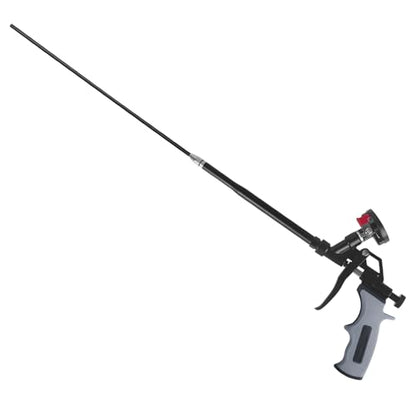 25inches Extended Foam Gun,PTFE-Coated Professional Expanding Foam Gun,Foam Spray Insulation Gun for Insulating and Caulking(Gray)
