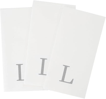 Luxenap 15.8 X 7.9 Inch Linen-Feel Guest Towels, 2000 Lettered Hand Towels