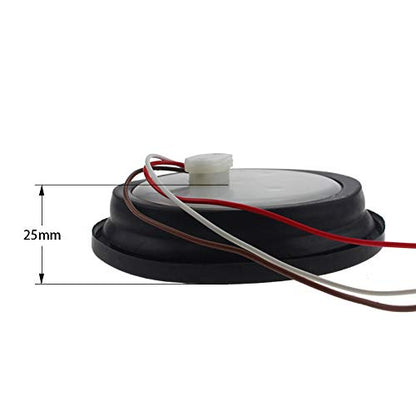 All Star Truck Parts 4in Round LED Trailer Tail Light, IP67 Waterproof, DOT Certified, 24 LED, 4 Red + 2 White, Polycarbonate