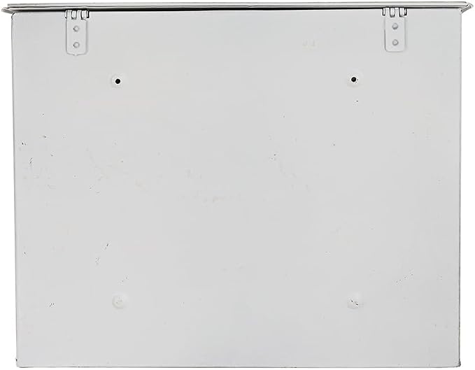 Wall Mount Mailbox for House Outside,5" D x 13.8" W x 11.4" H,Vintage Metal Door Mailbox Antique Style Nostalgic Charm Home Decor Garden Vintage English Cottage Decor(White)