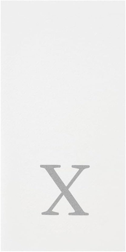 Luxenap 15.8 X 7.9 Inch Linen-Feel Guest Towels, 50 Lettered Hand Towels