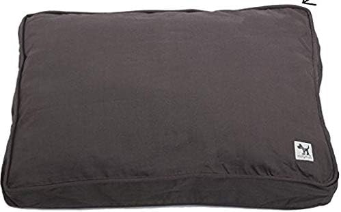 Molly Mutt Sheepy Wool-Filled Crate Pad, GOTS-Certified 100% Organic Cotton Canvas Cover with Soft 100% Natural Wool Insert, Ideal for Dog Bed or Kennel, I'm a Realist, 24" x 18" x 2.5"