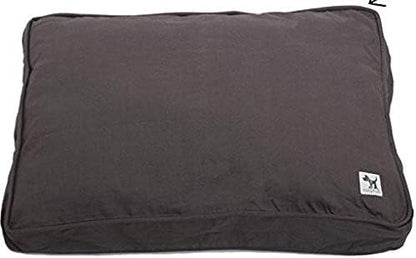Molly Mutt Sheepy Wool-Filled Crate Pad, GOTS-Certified 100% Organic Cotton Canvas Cover with Soft 100% Natural Wool Insert, Ideal for Dog Bed or Kennel, I'm a Realist, 24" x 18" x 2.5"