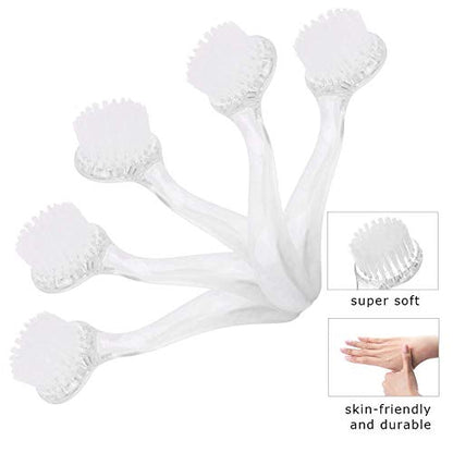 5pcs Soft Nail Dust Cleaning Brush Acrylic Gel Nail Art Powder Removal Brushes