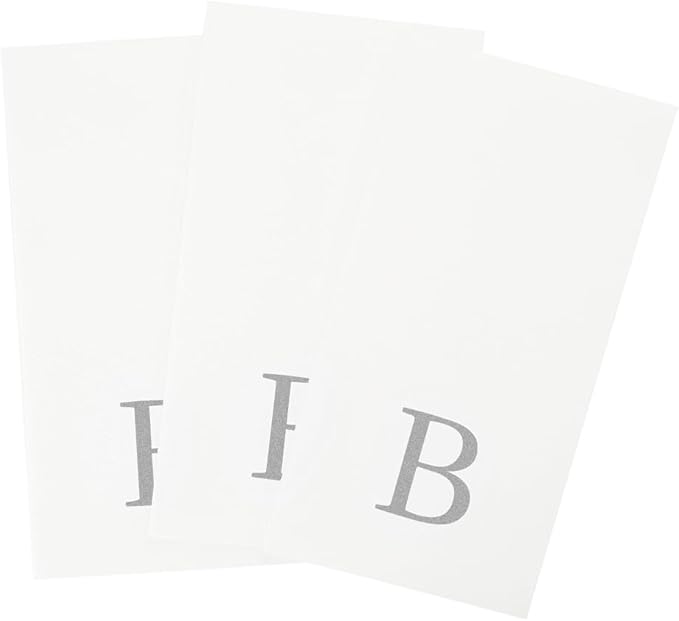 Luxenap 15.8 X 7.9 Inch Linen-Feel Guest Towels, 50 Lettered Hand Towels