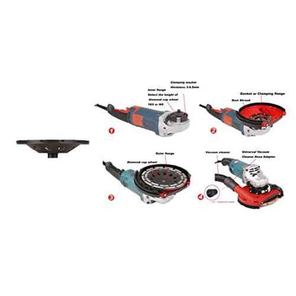 Aidelife Universal Dust Shroud for Grinders 7 inch