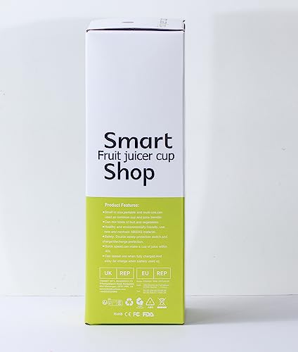 Portable Blender Cup,Electric USB Juicer Blender,Portable Juicer For Shakes and Smoothies, juice,380ml, Six Blades Great for Mixing,light purple