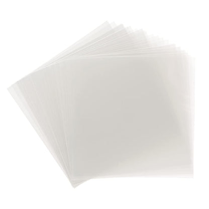 Samsill 50 Pack 12x12 .007 Clear Craft Plastic Sheets Compatible with Cricut, Stencils, Cards, Journals, Crafts, 3D Embellishments, Acetate Sheets for Crafts, Plastic Sheet .007"