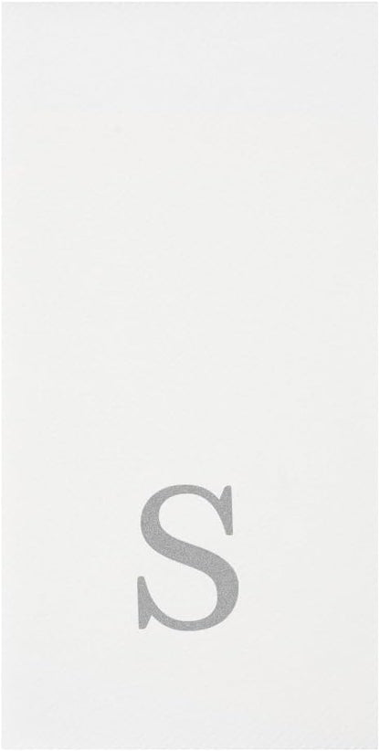 Luxenap 15.8 X 7.9 Inch Linen-Feel Guest Towels, 50 Lettered Hand Towels