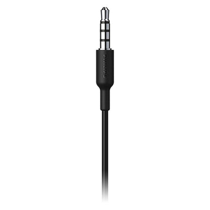 Philips Audio TAA1105BK/00 Sports Headphones with Microphone, in-Ear Headphones (Flexible Ear Hook, Bass Beat Vent, IPX2 Sweat Resistant, Secure Fit, in-Line Remote Control) Black