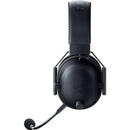 Razer BlackShark V2 Pro Wireless PlayStation Gaming Headset: 50mm Drivers - Super Wideband Mic - Noise Isolating Earcups - For PS5, Nintendo Switch 2, PC, Mac - Bluetooth, USB-C - 70hr Battery – Black