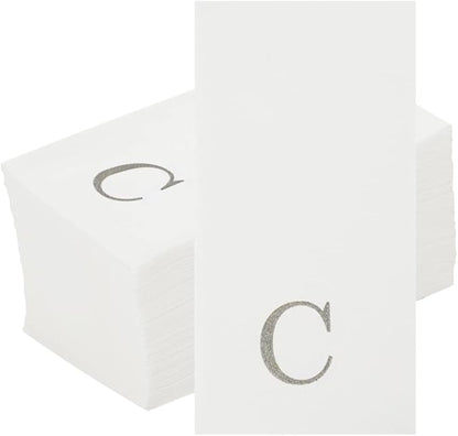 Luxenap 15.8 X 7.9 Inch Linen-Feel Guest Towels, 2000 Lettered Hand Towels