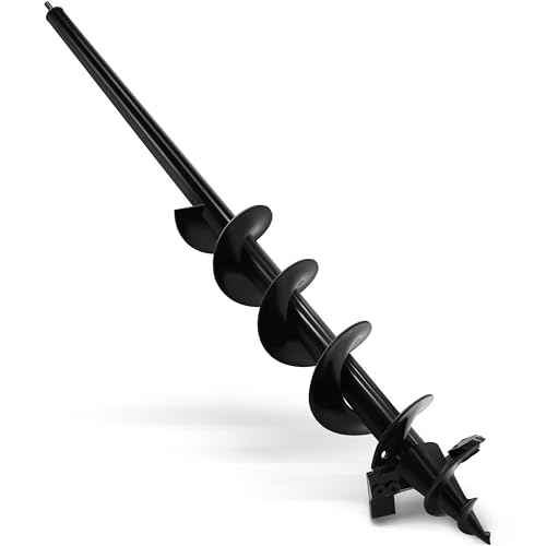 Auger Drill Bit for Planting - 3" x 36" Plant Auger for Cordless Drill - Bulb Planter Tool for Bulbs Planting&Holes Digging - 3/8" Hex Drive Drill
