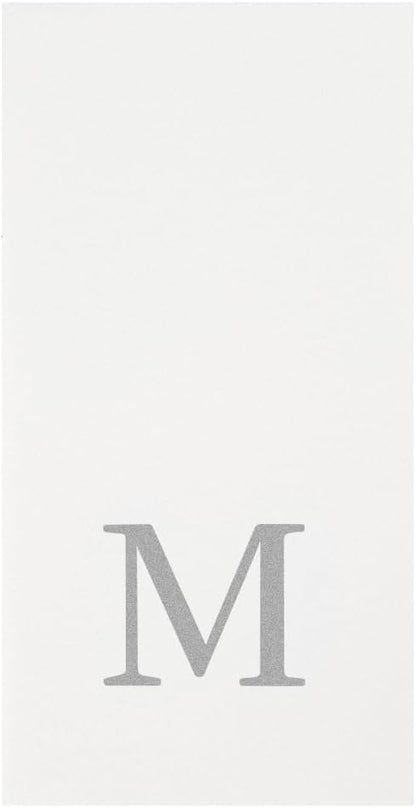 Luxenap 15.8 X 7.9 Inch Linen-Feel Guest Towels, 50 Lettered Hand Towels