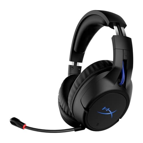 HyperX Cloud Flight – Wireless Gaming Headset for PS5 and PS4, Up to 30-hour battery, Memory foam ear cushions and premium leatherette, Noise-Cancelling Microphone with LED Mic Mute
