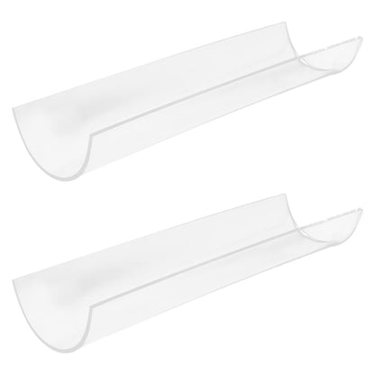 Zerodeko Acrylic Cake Roll Shaper 2pcs Clear U Shape Swiss Roll Cake Mold Long Roll Dessert Making Tool for Baking
