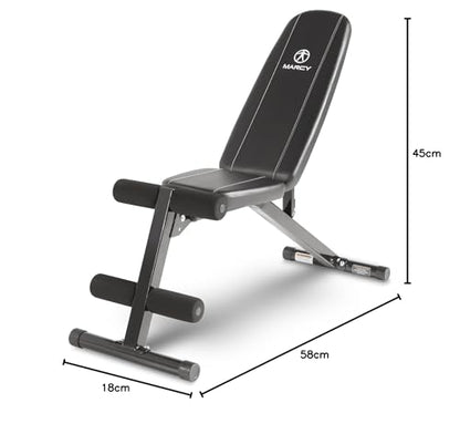 Marcy Multi-Position Adjustable Utility Bench for Home Gym Weightlifting and Strength Training