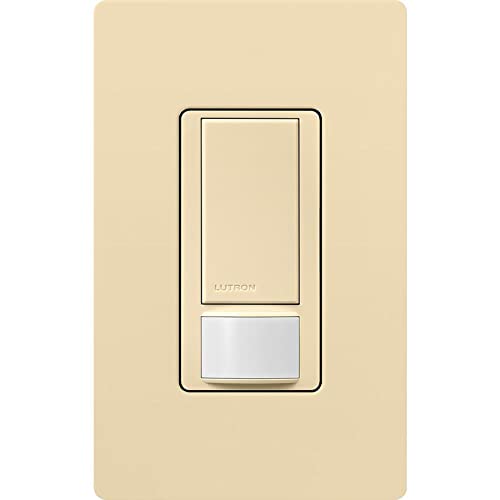 Lutron Maestro Motion Sensor Light Switch Indoor for Bathroom, Garage, Laundry Room, Any Bulbs, Occupancy Vacancy Sensor, Single-Pole, MS-OPS2-WH, White