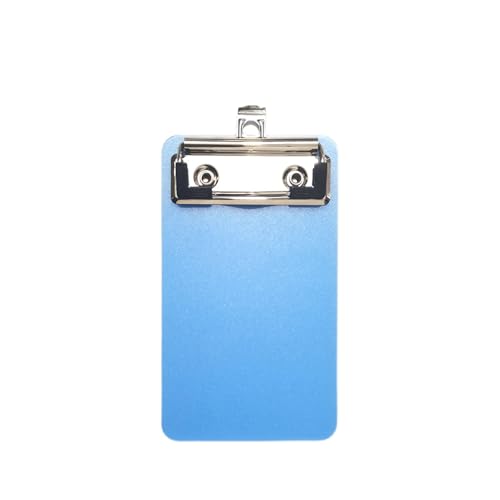Plastic Clipboard with Sturdy Clip, Small 10 * 15CM（3.94 * 5.91inches Acrylic Clipboard | Cute Aesthetic College & Back to School Supplies for Boys and Girls