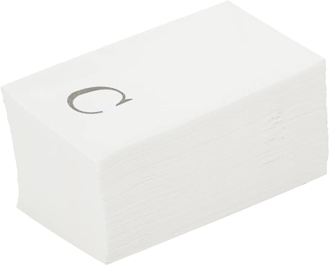 Luxenap 15.8 X 7.9 Inch Linen-Feel Guest Towels, 2000 Lettered Hand Towels